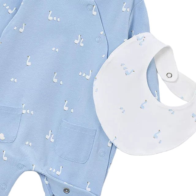 Mayoral Babygrow Set Mayoral Blue Duckling Babygrow with Hat & Bib