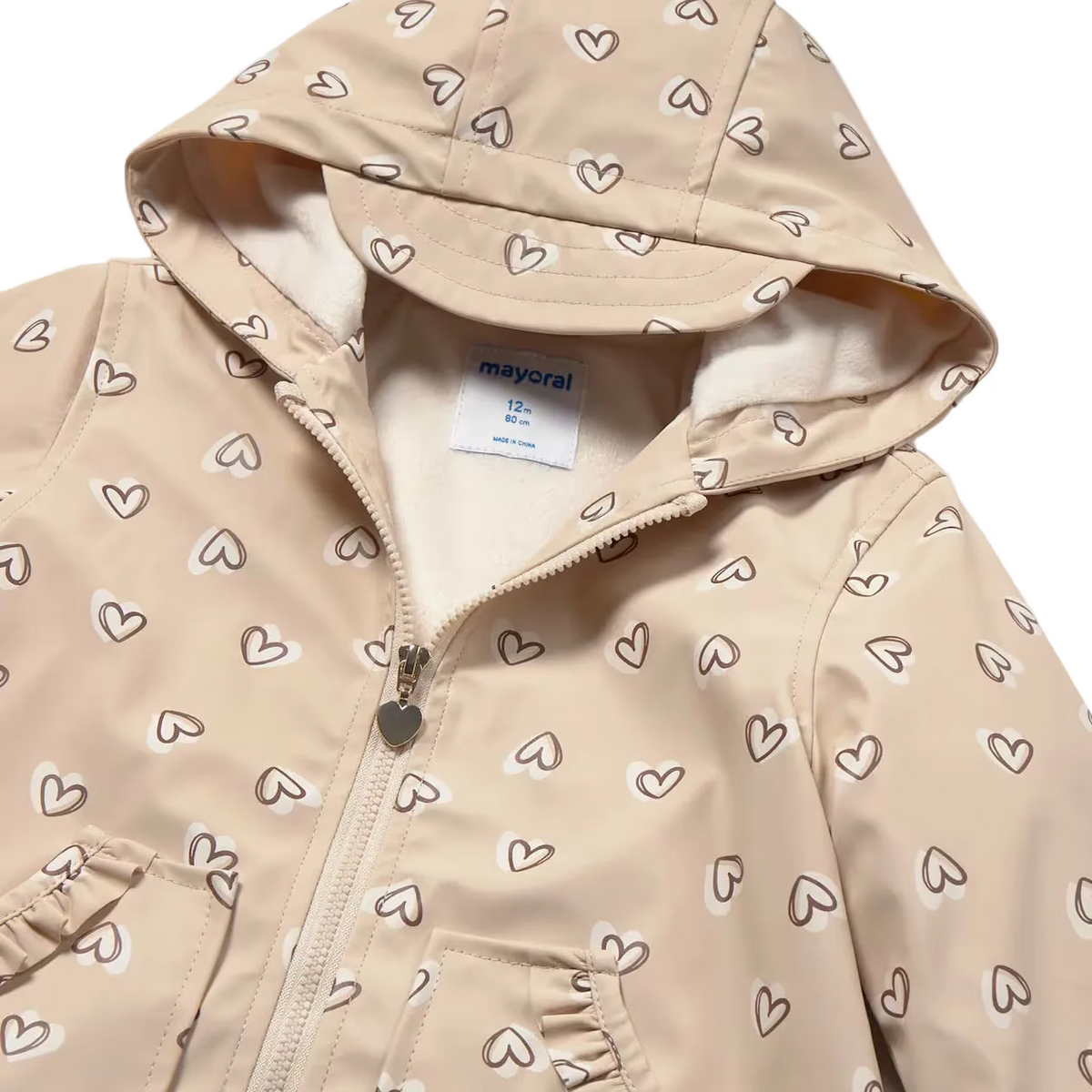 Mayoral Coat Mayoral Beige Heart Raincoat
