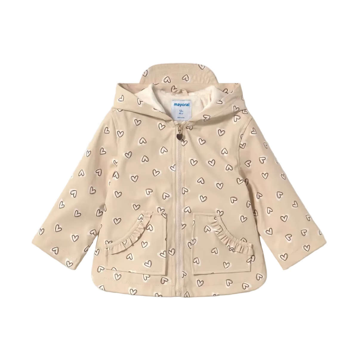 Mayoral Coat Mayoral Beige Heart Raincoat