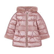 Mayoral Coat Pink Metalic Girls Coat