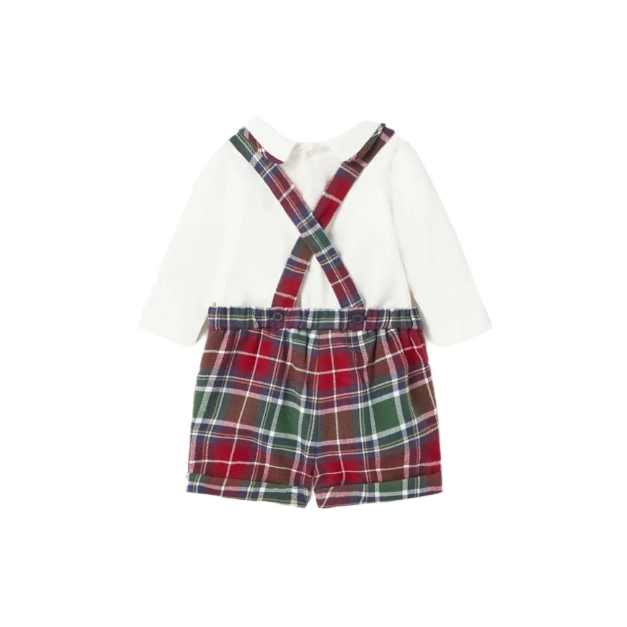 Mayoral Dungaree Mayoral Tartan Short Dungaree & Top Set