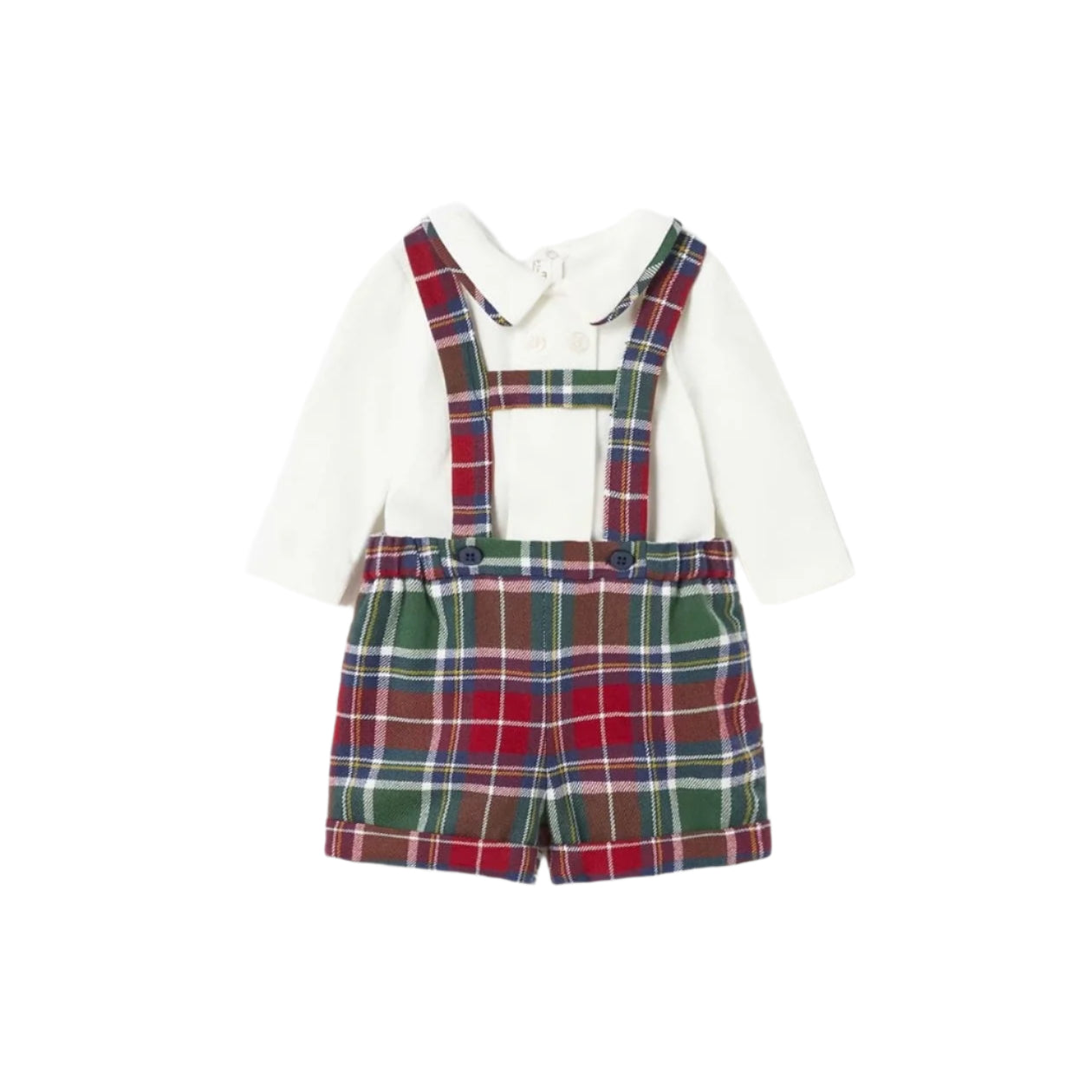 Mayoral Dungaree Mayoral Tartan Short Dungaree & Top Set