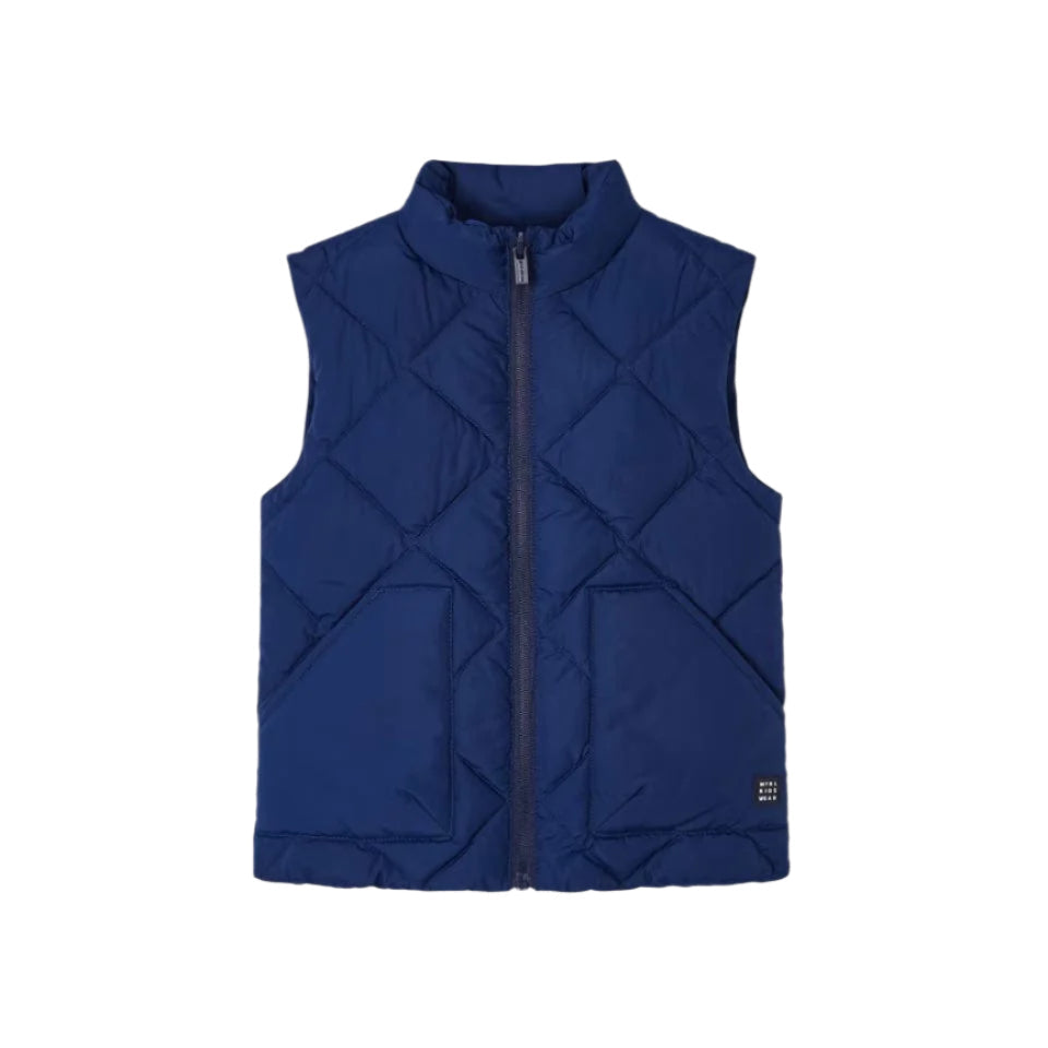 Mayoral Mayoral Boys Padded Navy Diamond Body Warmer