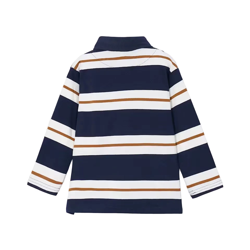 Mayoral Polo Shirt Mayoral Navy Striped Polo Shirt