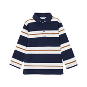 Mayoral Polo Shirt Mayoral Navy Striped Polo Shirt