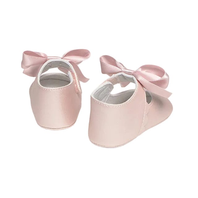 Mayoral Shoes Mayoral Pearlised Pink Bow Pre Walkers