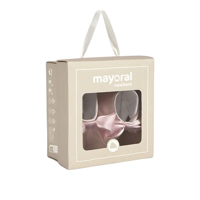 Mayoral Shoes Mayoral Pearlised Pink Bow Pre Walkers