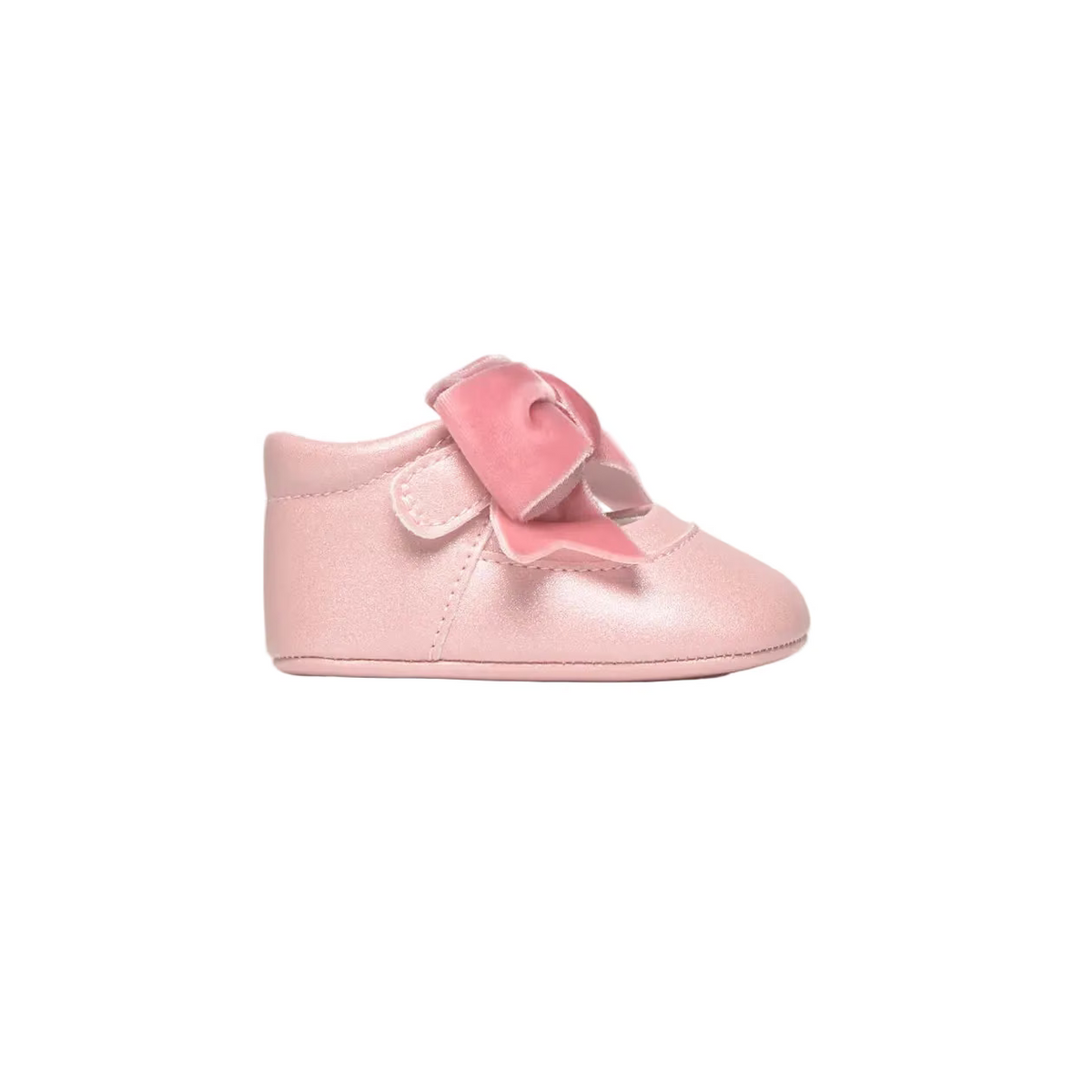 Mayoral Shoes Mayoral Pink Satin Bow Tie Shoes