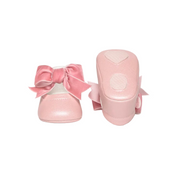 Mayoral Shoes Mayoral Pink Satin Bow Tie Shoes