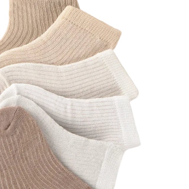 Mayoral Socks Mayoral 6 Pack of Socks Cream/ Brown selection