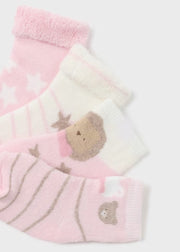 Mayoral Socks Mayoral Pink & White Socks Gift Set