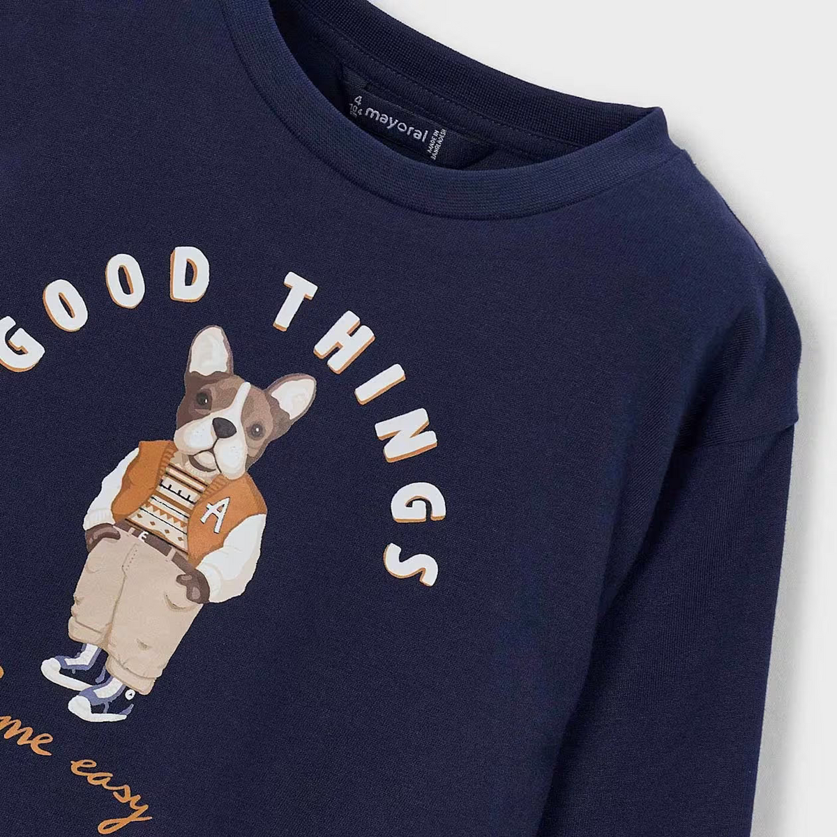 Mayoral T Shirt Mayoral Navy Dog T-Shirt