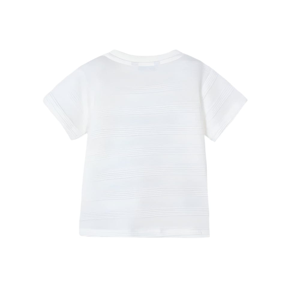 Mayoral Top Mayoral White Textured T-Shirt