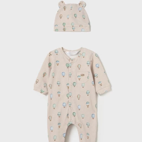 Mayoral Two Piece Mayoral Hot Air Balloon Sleepsuit and Hat
