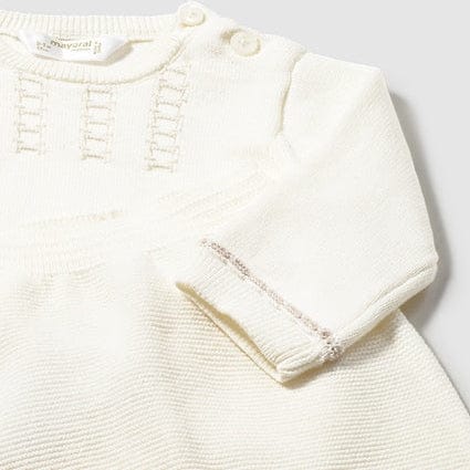 Mayoral Two Piece Set Mayoral Cream and Beige Fine Knit Jumper and Leggings Set
