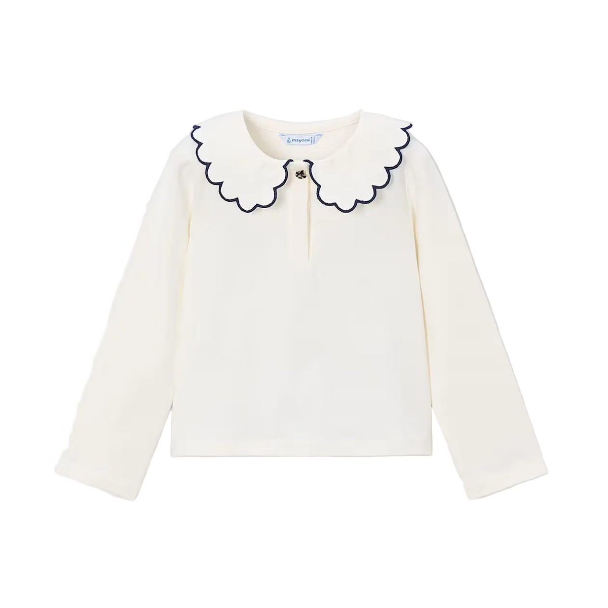 Mayoral Two Piece Set Mayoral Girls Navy & Cream Set