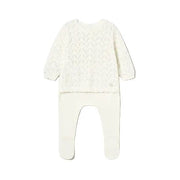 Mayoral Two Piece Set Mayoral Ivory Fine Knit Jumper and Leggings Set