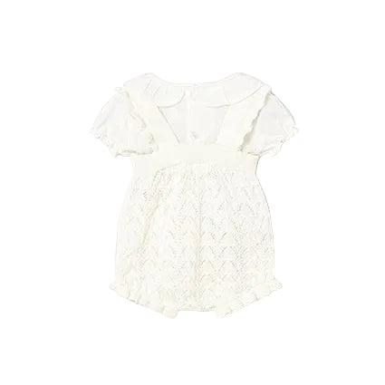 Mayoral Two Piece Set Mayoral Ivory Knit and Linen Two Piece Set