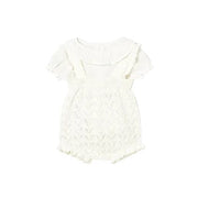 Mayoral Two Piece Set Mayoral Ivory Knit and Linen Two Piece Set