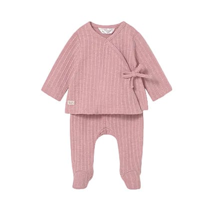 Mayoral Two Piece Set Mayoral Pink Wrap Over Two Piece Set