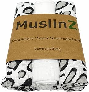 MuslinZ Sensory Organic Muslin Squares 3 pack