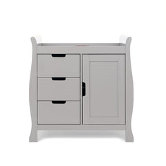 Obaby Changing Unit Warm Grey Obaby Stamford Sleigh Closed Changing Unit - Direct Delivery