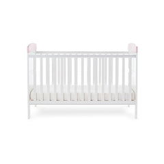 Obaby Cot & Cot Bed OBABY Grace Inspire Cot Bed - Me & Mini Me Elephants - Pink