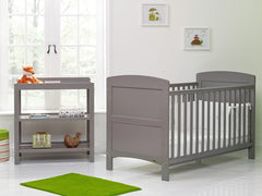 Obaby Cot & Cot Bed Taupe Grey OBABY Grace 2 Piece Room Set - Direct Delivery