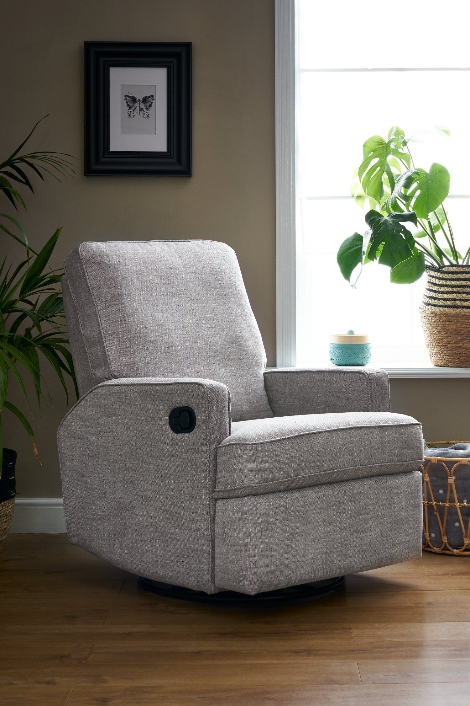 Obaby Nursery Furniture Pebble Obaby - Madison Swivel Glider Recliner Chair - Direct Delivery