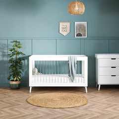 Obaby Nursery Furniture White/Acrylic Obaby Maya 2 Piece Room Set - Direct Delivery