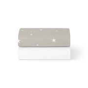 Snuz Bedding Snuz Twin Pack Crib Sheets - Grey Star