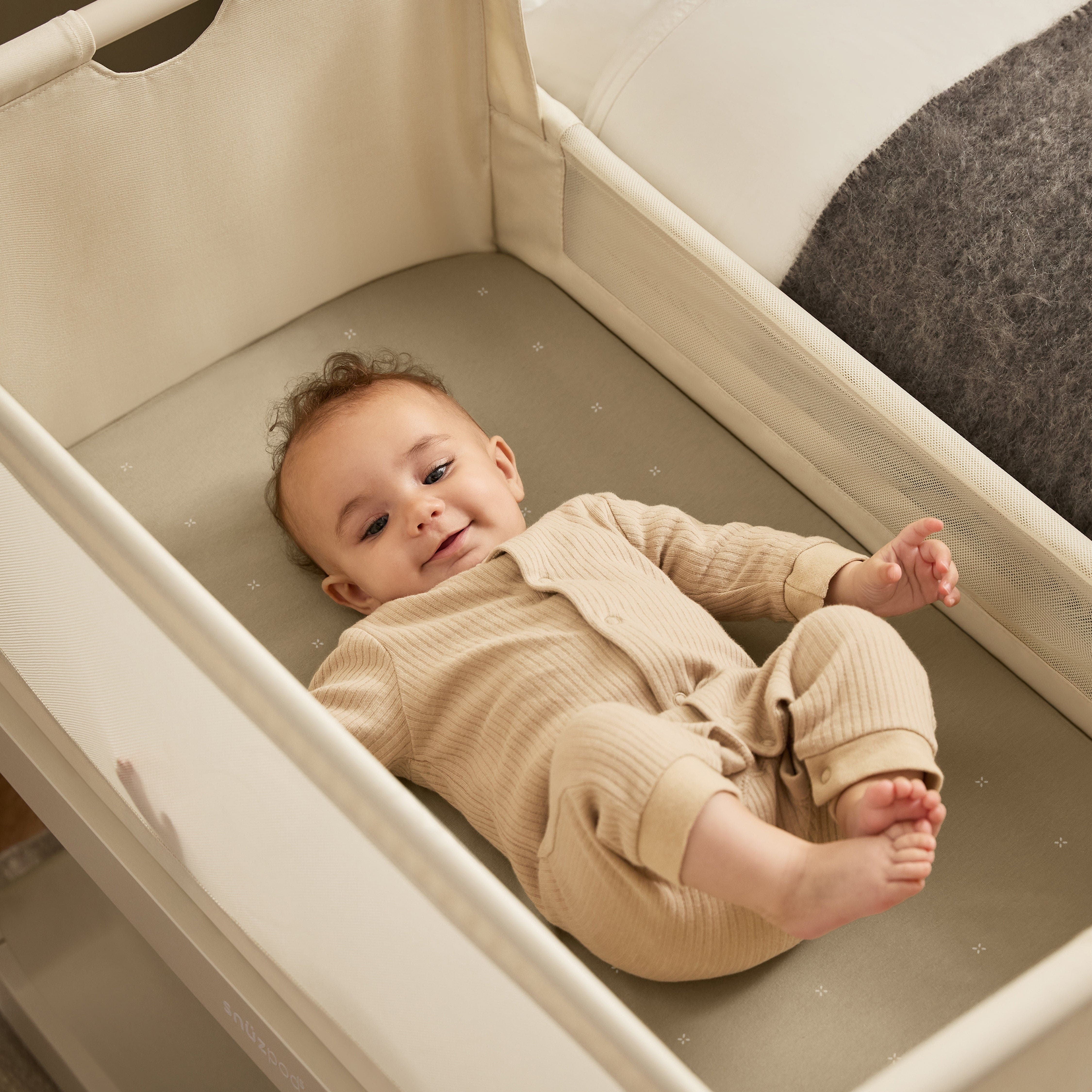 Snuz Bedding Snuz Twin Pack Crib Sheets - Sage Cross