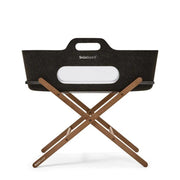 Snuz Moses Baskets & Cribs Graphite Basket/Walnut Stand SnuzBaskit Moses Basket & Stand