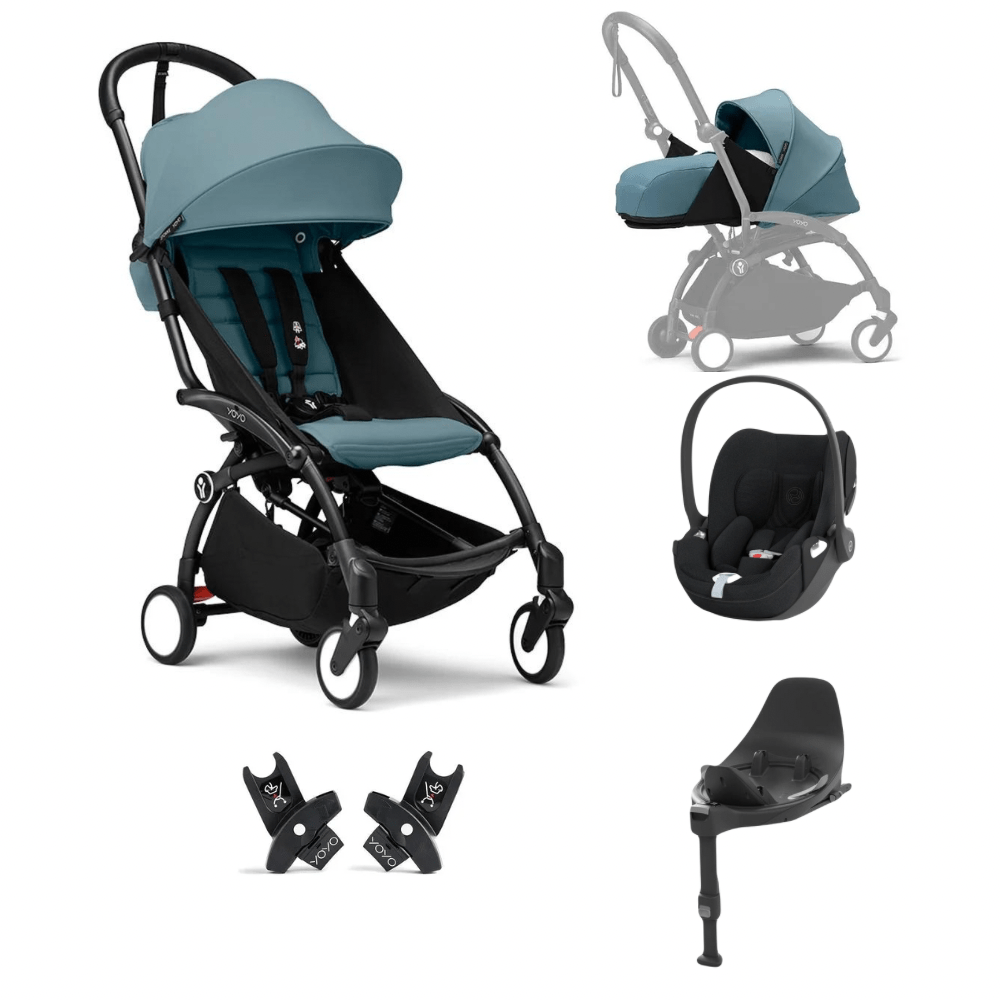 stokke travel pram Stokke YoYo3 0+, 6+ & Cybex Cloud T+ Bundle – Bababoom Boutique