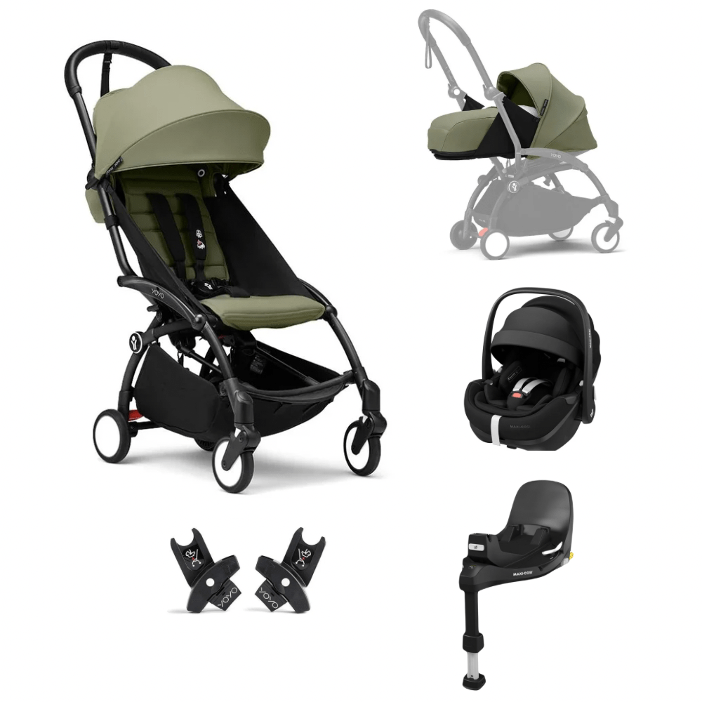 Stokke YoYo3 0+, 6+ Maxi Cosi Pebble 360 Pro Bundle – Bababoom