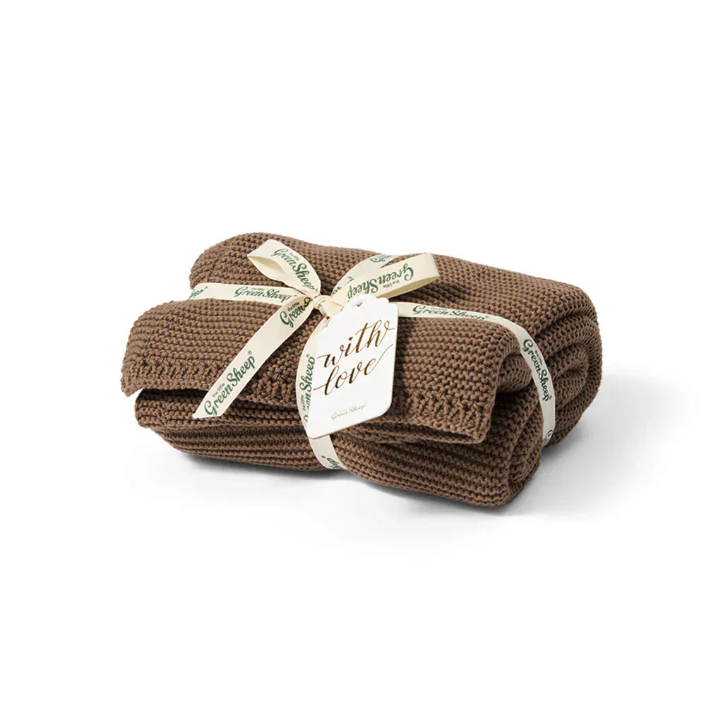 The Little Green Sheep Blanket Cocoa The Little Green Sheep Blanket