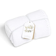 The Little Green Sheep Blanket The Little Green Sheep Cellular Blanket - White