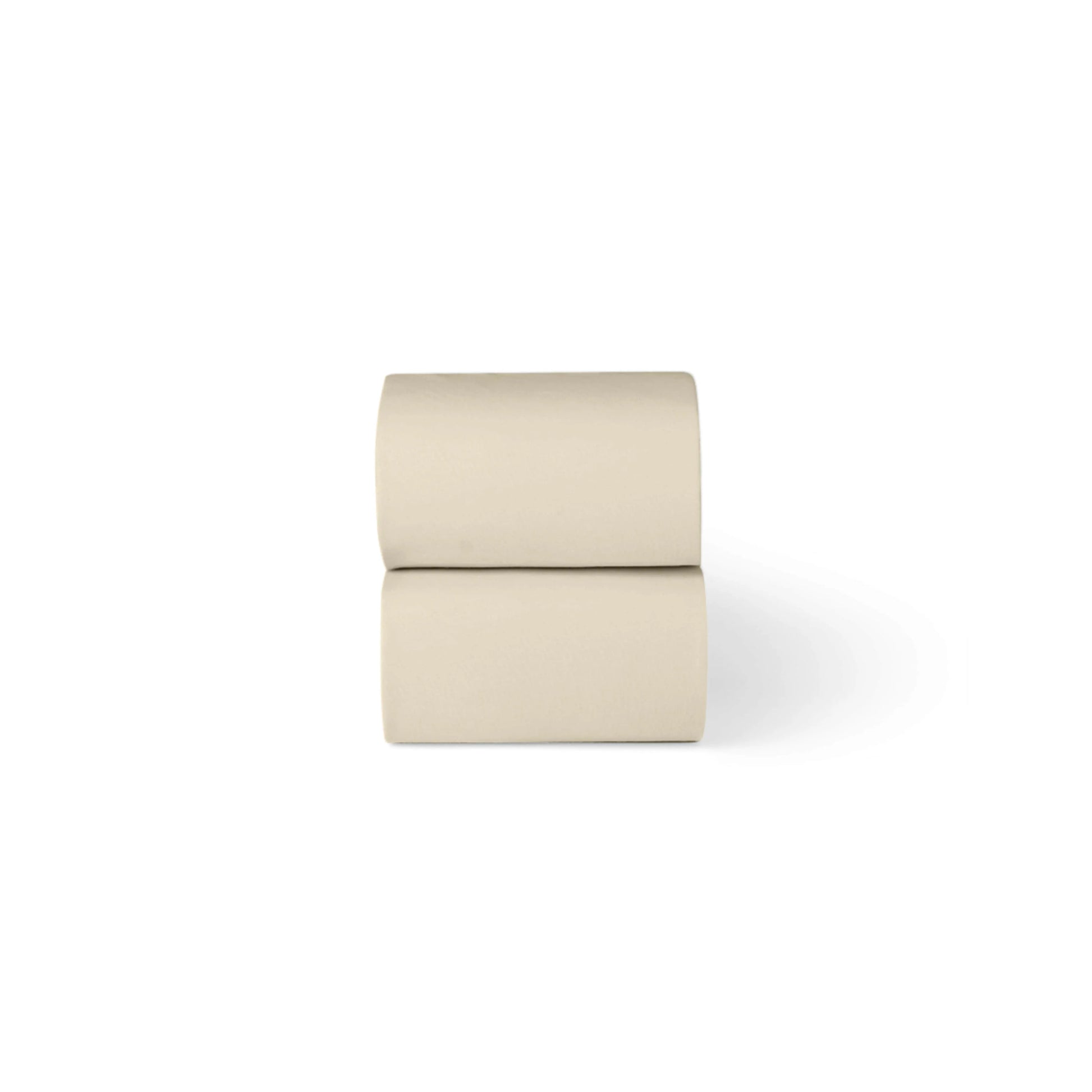 The Little Green Sheep Fitted Sheet Organic Moses Basket Twin Pack Fitted Sheets - Linen