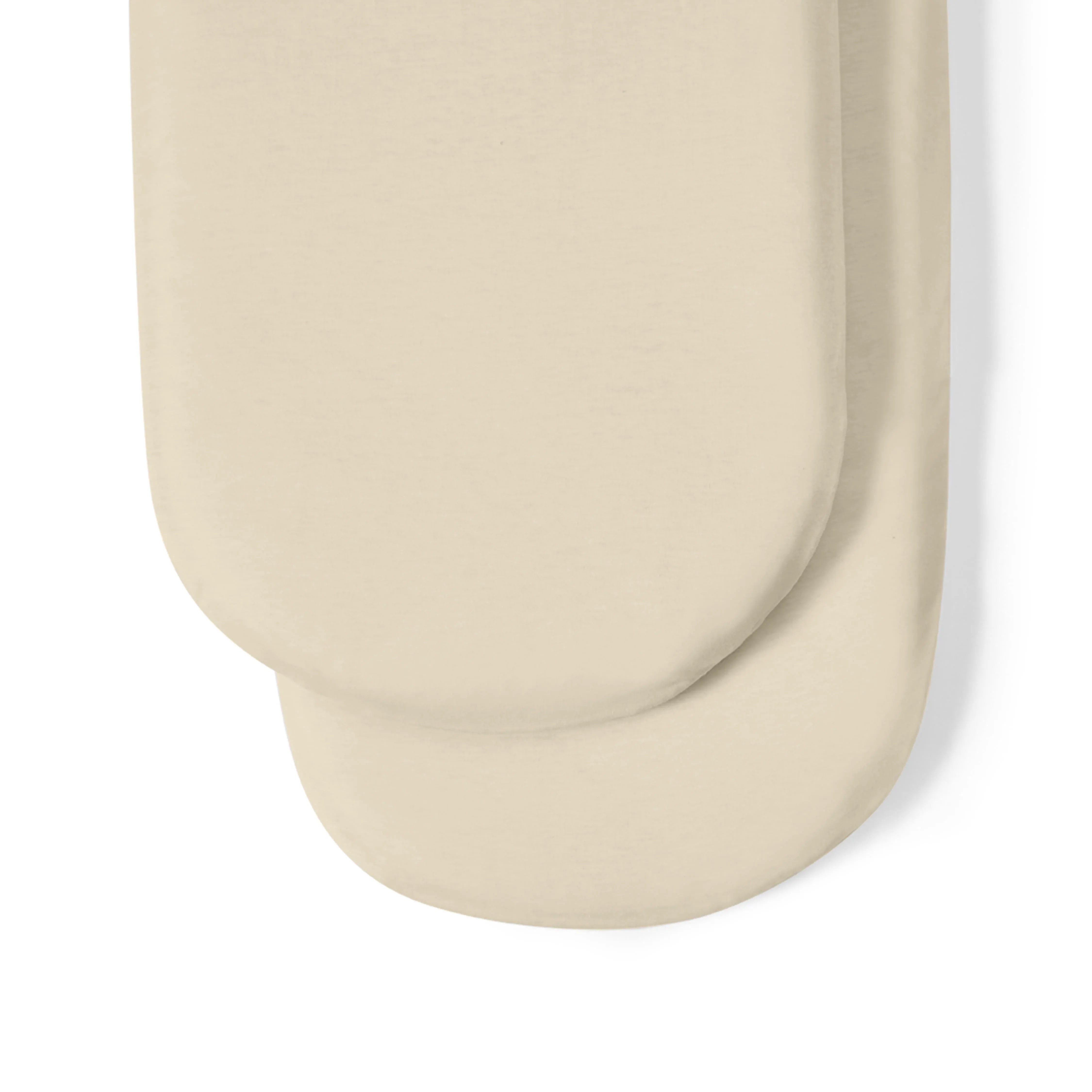 The Little Green Sheep Fitted Sheet Organic Moses Basket Twin Pack Fitted Sheets - Linen