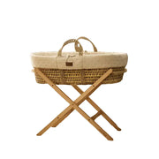 The Little Green Sheep Moses Baskets & Cribs The Little Green Sheep Dimple Moses Basket Bundle - Linen/Natural
