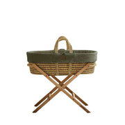 The Little Green Sheep Moses Baskets & Cribs The Little Green Sheep Furrow Moses Basket Bundle - Juniper/Natural