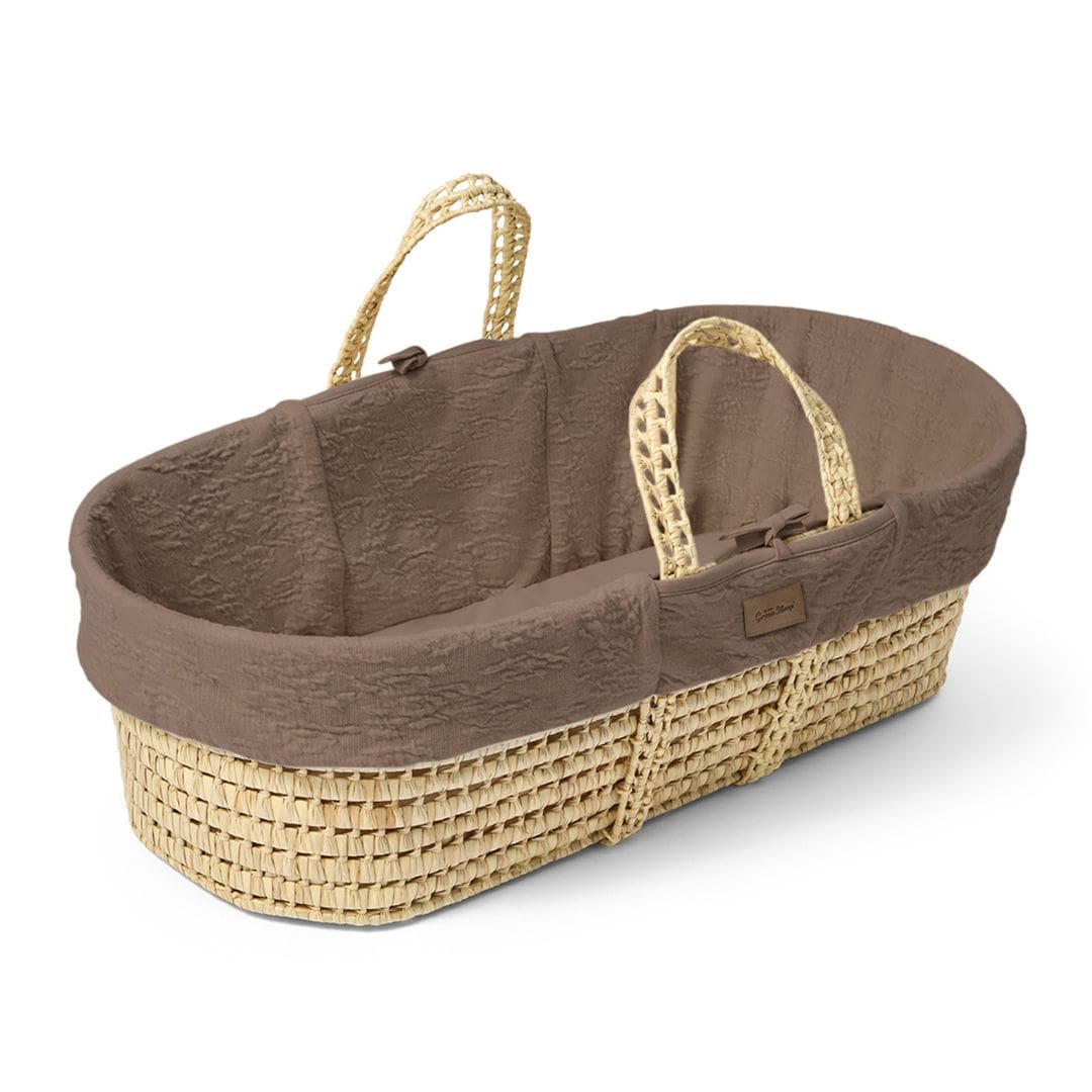 The Little Green Sheep Moses Baskets & Cribs The Little Green Sheep Furrow Moses Basket - Cocoa
