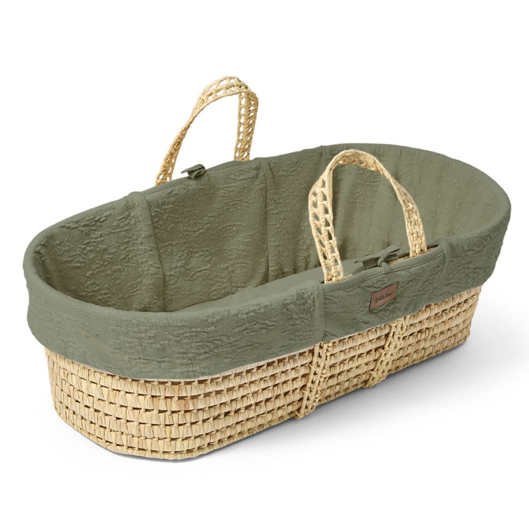 The Little Green Sheep Moses Baskets & Cribs The Little Green Sheep Furrow Moses Basket - Juniper