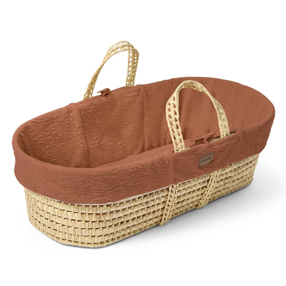 The Little Green Sheep Moses Baskets & Cribs The Little Green Sheep Furrow Moses Basket - Terracotta