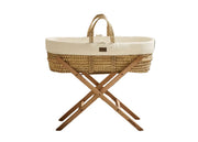 The Little Green Sheep Moses Baskets & Cribs The Little Green Sheep Muslin  Moses Basket Bundle - Ecru/Natural