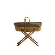 The Little Green Sheep Moses Baskets & Cribs The Little Green Sheep Quilted Moses Basket Bundle - Coca Rice Print/Natural