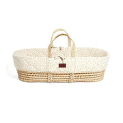 The Little Green Sheep Moses Baskets & Cribs The Little Green Sheep Quilted Moses Basket - Linen Rice