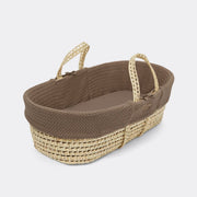 The Little Green Sheep Moses Baskets & Cribs The Little Green Sheep Wheat Knit Moses Basket - Cocoa