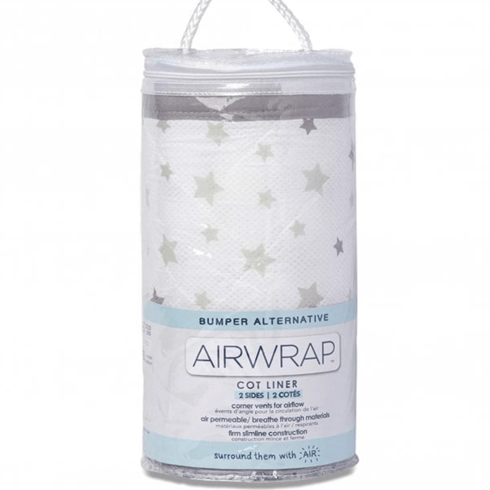 Airwrap Breathable Cot Bumper - 2 Sided - Muslin / Starry 