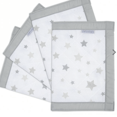 Airwrap Breathable Cot Bumper - 2 Sided / Silver Stars - 